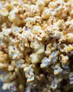 Sweet and Salty Curry Popcorn Close Up